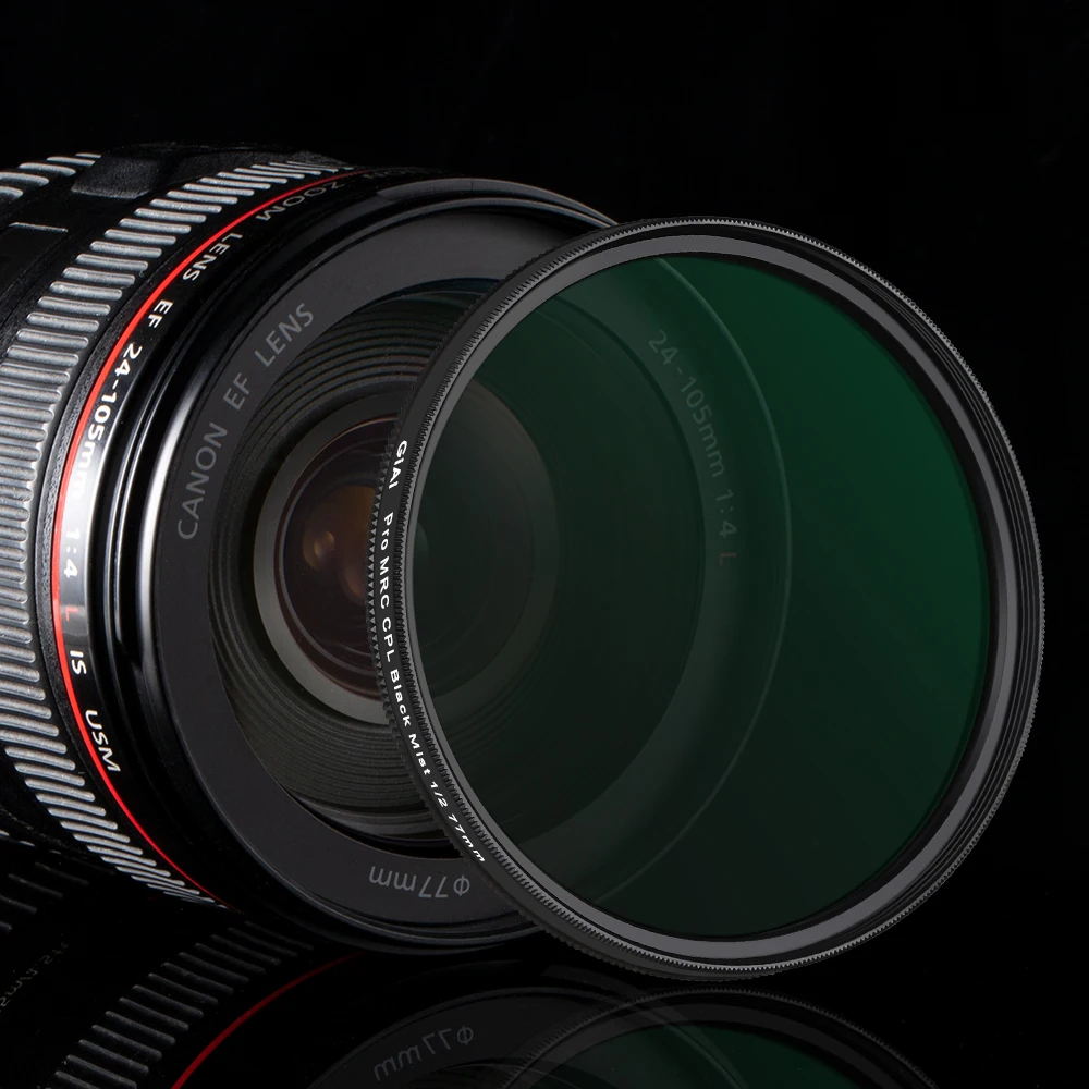 2 in 1 CPL & Black Mist Camera Filter for Nikon for Canon for Sony Fujifilm 37 40.5 46 49 52 55 58 62 67 72 77 82 86 95mm Lens Pack of 5 - Image 2