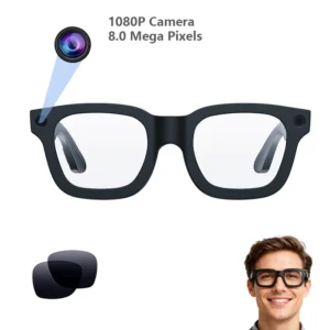 E03 Fashion Smart Sunglasses with 4K Camera Take Pictures Video 300mah ChatGPT Bt Phone Calls Music Smart AI Glasses Pack of 2