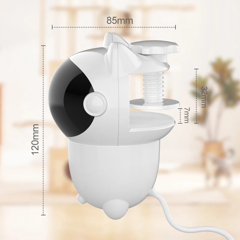 New 3 in 1 Automatic Luxury Plastic Cat Toys Interactive Smart LED Teaser Laser Toy for Indoor Cats & Kittens - Image 3