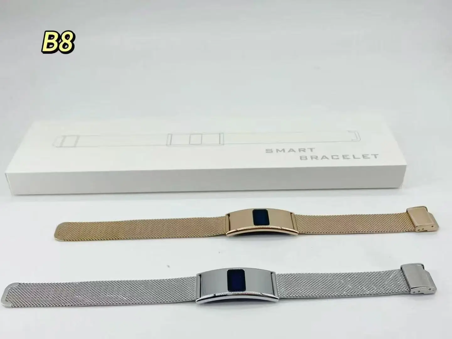 Ultra-Thin 2.8mm Smart Bracelet B8 Heart Rate Blood Oxygen Monitor 0.49 Inch Screen Fitness Tracker for Women Men Watch - Image 2