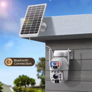 Y5 Solar Camera 20x Full HD Outdoor Smart PTZ WiFi Camera with AI Auto Tracking Feature