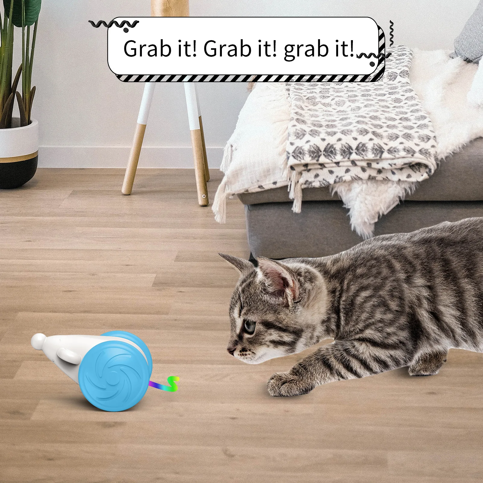 Smart Cat Toys Automatic Rolling Ball Electric Cat Toys Interactive for Cats Training Self-moving Kitten Toys Pet Accessories Pack of 2 - Image 4