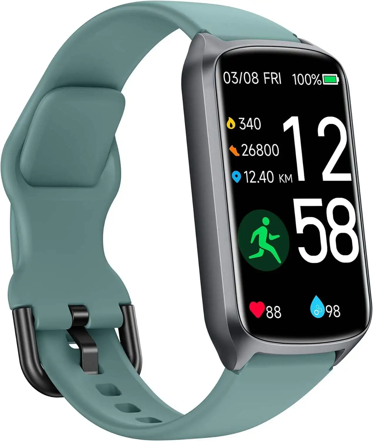 24/7 Heart Rate Monitor Health Fitness Tracker 5ATM Waterproof Touch Screen Step Tracker Pedometer IPS Sleep Answer Calls - Image 3