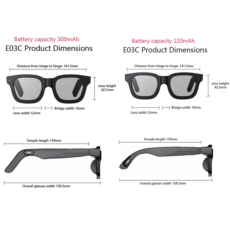 Upgraded AI Smart Glasses Featuring 8MP 1080P Camera Voice Control Real-time Translation IPX-5 Waterproof Magnetic Sunglasses Pack of 5 - Image 4