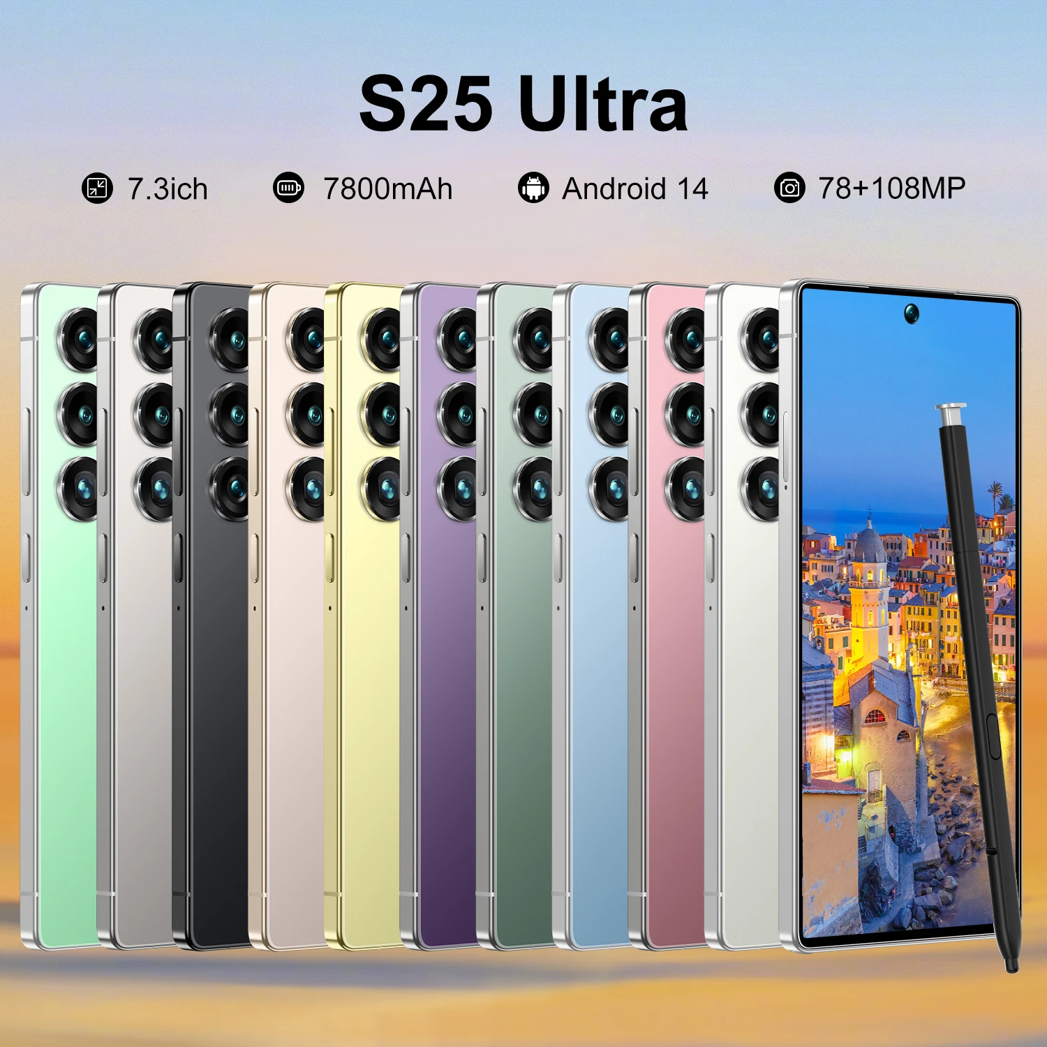 Real High Quality Global S25 Ultra Dual SIM Android 15 5G Mobile Phone Large 22+1TB Dual SIM Big Battery Long Standby Telephone - Image 3