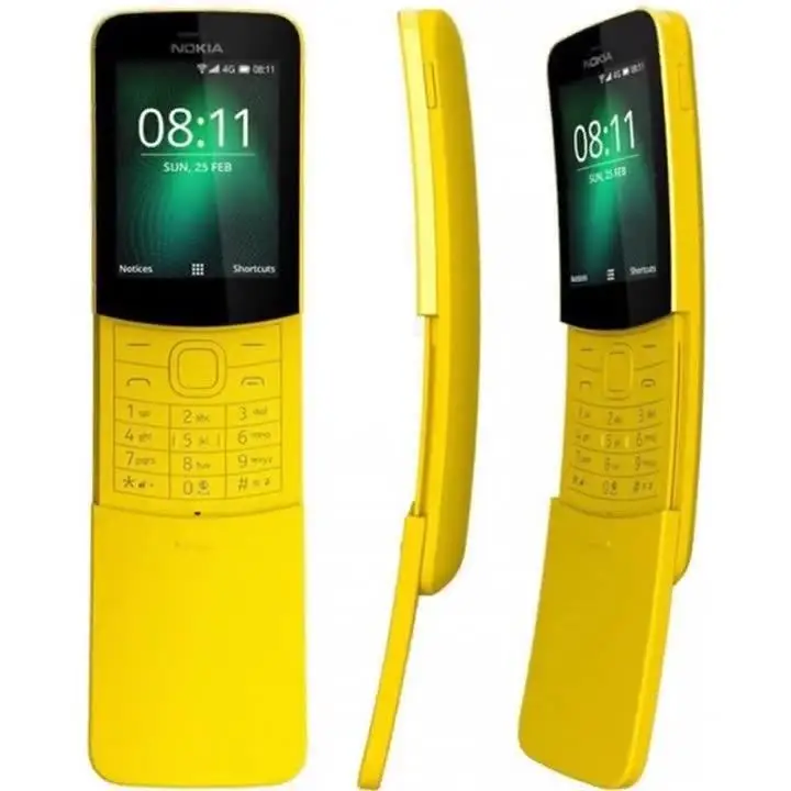 8110 Classic Banana 4G Full Network Slider Model Phone Authentic Stock Ideal for Cross Border Trade and Multilingual