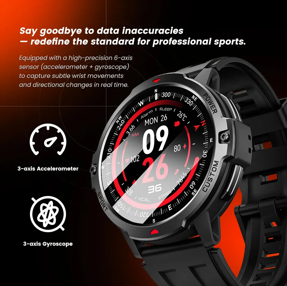 Newest C31 6-Axis 100+ Styles Sport Smart Watch 580mAh Battery Swimming Smart Bracelet Man Cheap Reloj BT Call Smart Watch - Image 2