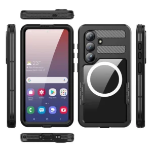 Waterproof Case Rugged Shockproof Full Body Protective Case with Lanyard Screen Protector Cover for Samsung S26 Pack of 20