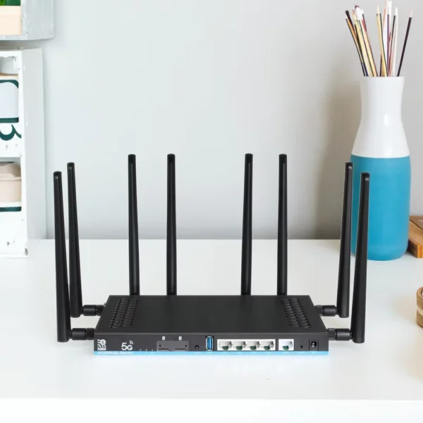 Built-in ESIM & TWO SIM Slot 5G Enterprise Routers WIFI6 CPE Router 4G ...