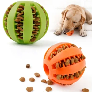 Pet Manufacturer Rolling Dog Ball Interactive Dog Toy Slow Feeder Chew Pet Dog Toys Treat Dispenser Toy Pack of 30