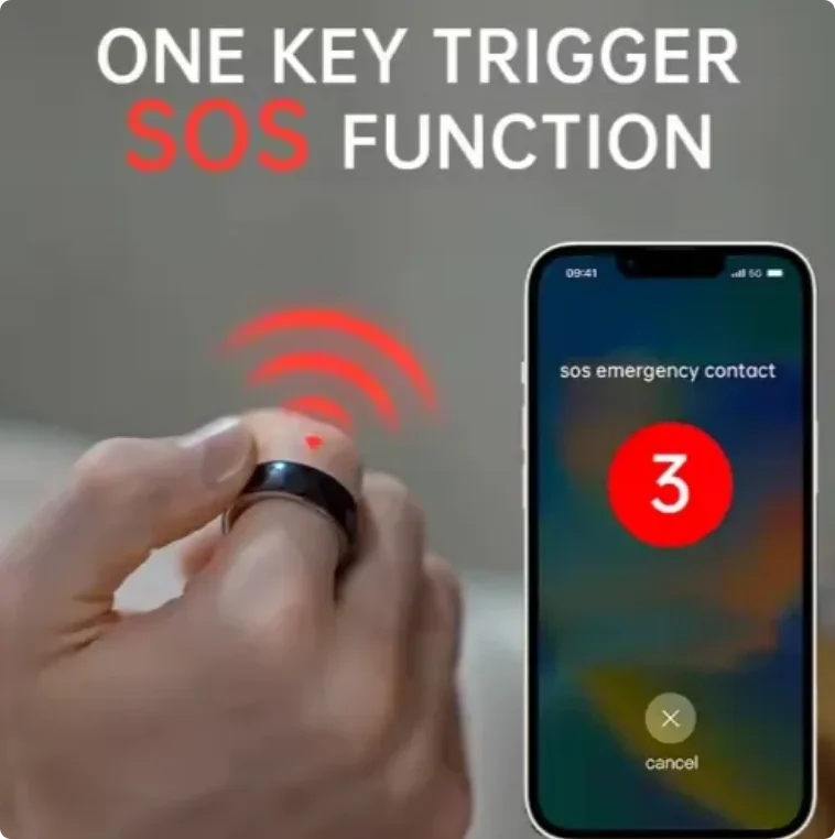 Nova Praise Health Smart Ring R02 OEM Fitness Tracker Sleep Tracker Android Operating System For Men Drop Shipping - Image 4