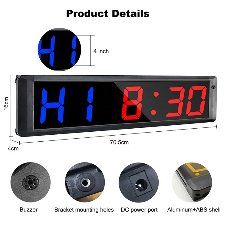 Jhering New Commercial Sport 6 Digit Home Exercise Gym Training Workout Timer Gym Equipment Pack of 2 - Image 2