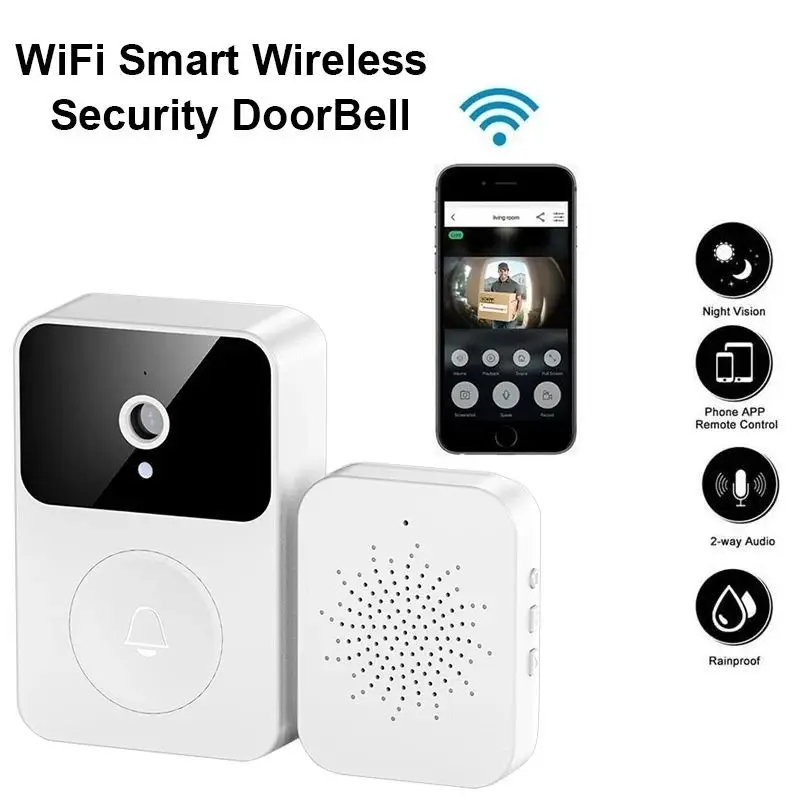 Hot Selling Night Vision Rechargeable WiFi Doorbell Home Security HD Camera Video Intercom Wireless Smart Door Bell Electronics - Image 2