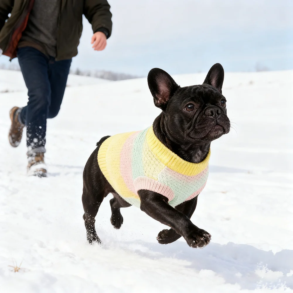High Quality Pet Jumper Puppy Pet Clothes Dog Winter Coat Warm Pullover Jumper Dogs Sweater Dog Clothes Pack of 3 - Image 3