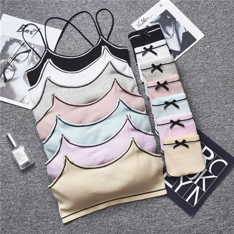 Fitness Yoga Bralette Suit Breathable Cotton Padded Push up Underwear Bra and Panties Push up Seamless Women Bra Briefs Sets Pack of 10 - Image 4