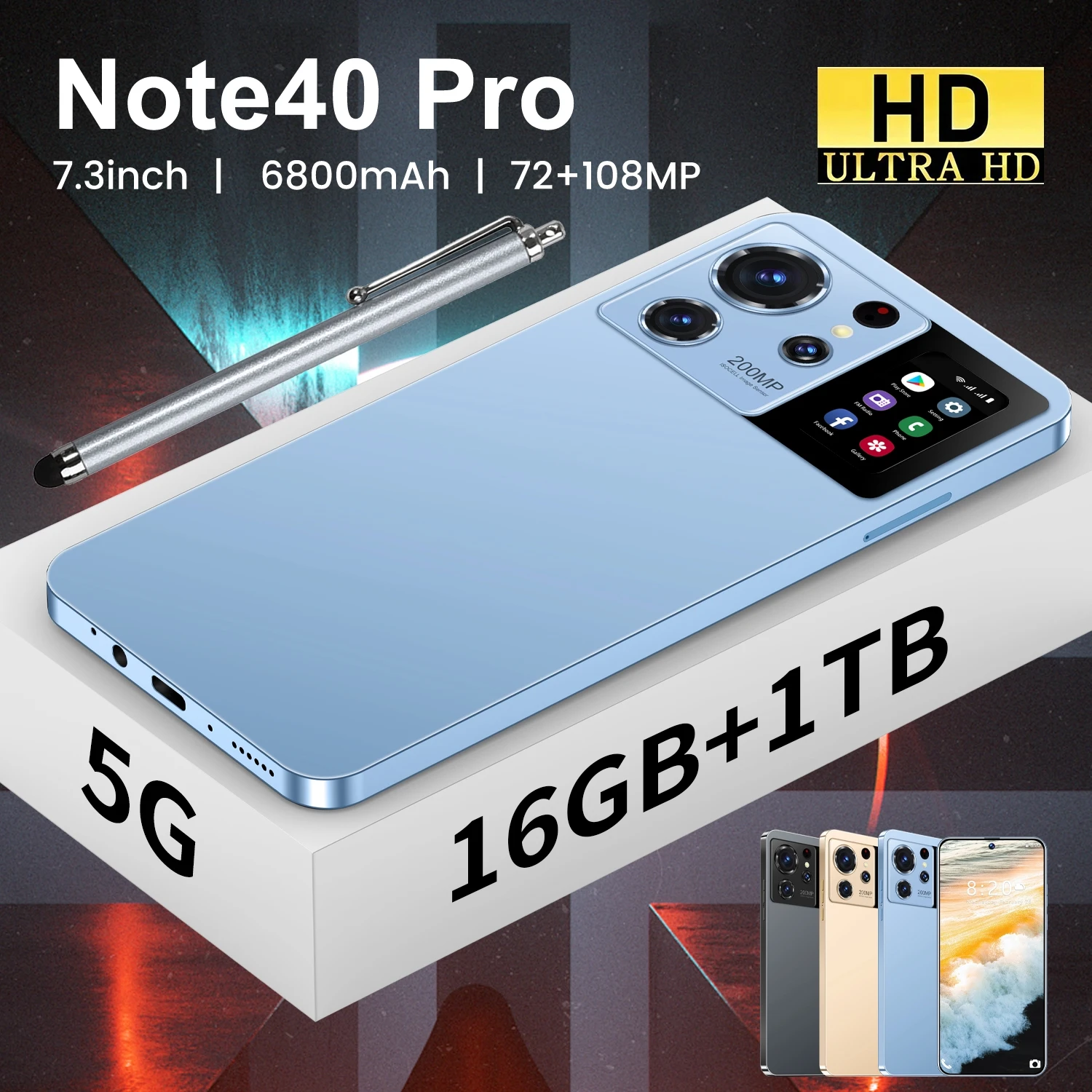 Note40 Promax Schok Sv55 Case with HD Screen Protector Keypad 11Teco Camon 20 Pro Locate Spanish Mobile Phone 108MP Rear Camera - Image 4