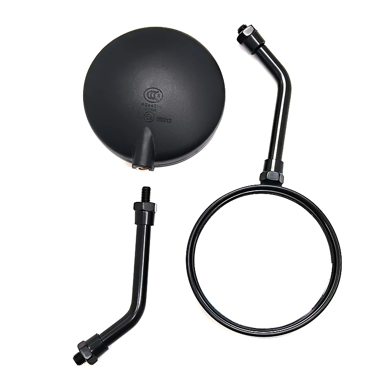 Round 10mm Universal Bar End Side Mirror Rearview Accessory for Kawasaki Z1 Z900 Z1000 Motorcycles - Image 2