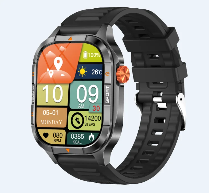 V55 H Band Adults GPS BT Smart Bracelet 2.01"TFT 240*296 1000mAh IP68 Waterproof Fitness Sports Smartwatch Sport Modes