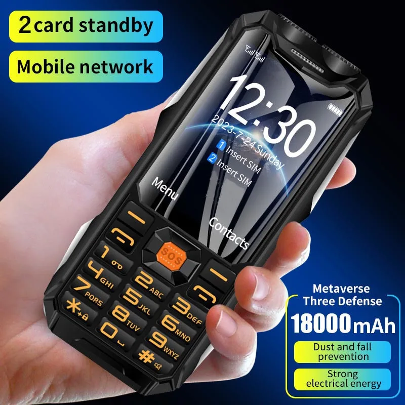 Unlocked Q9 GSM 4G Network Mobile Phone Dual SIM Cards Rugged Bar Cellphone 3.5Inch Color Screen Large Button Long Last Battery Pack of 5