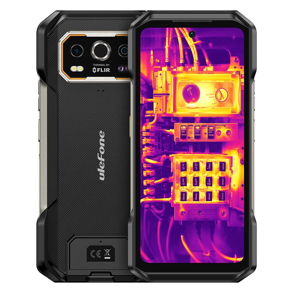 Ulefone Armor 27T 4G Rugged Mobile Phone 12GB+256GB Android 14 10600mAh Thermal Image Night Vision Camera 120HZ 33W Fast Phone