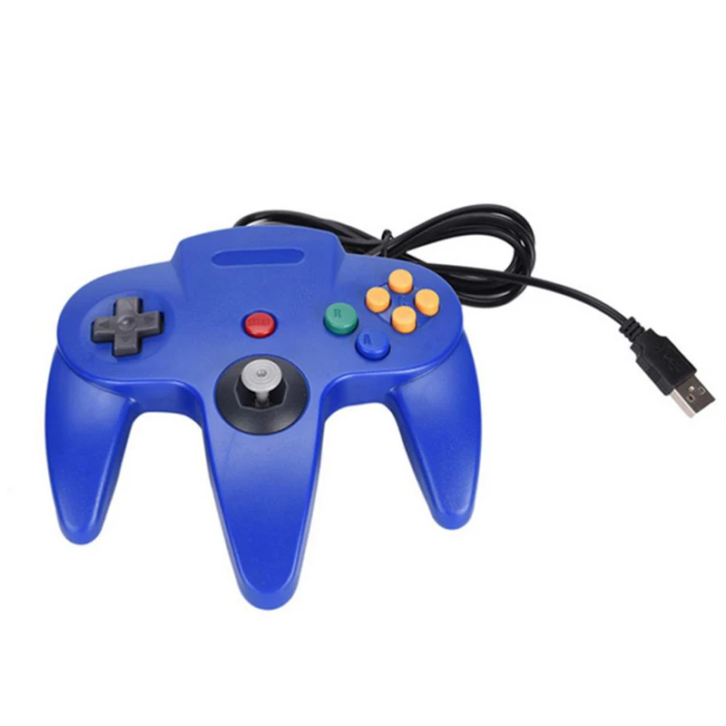 N64 Controller Gamepad Joystick Long Wired Joypad for Classic 64 Consoles Games N64 Port Interface Pack of 4 - Image 3