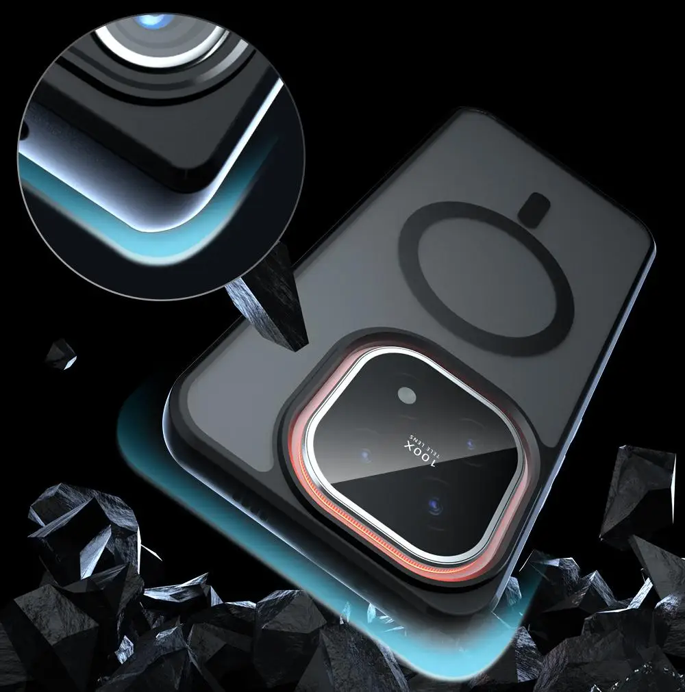 For vivo IQOO 15 5G Magnetic Case Ultra-thin Acrylic Clear Matte PC Back Shockproof Cover Coque Fundas Wireless Charging Pack of 10 - Image 3