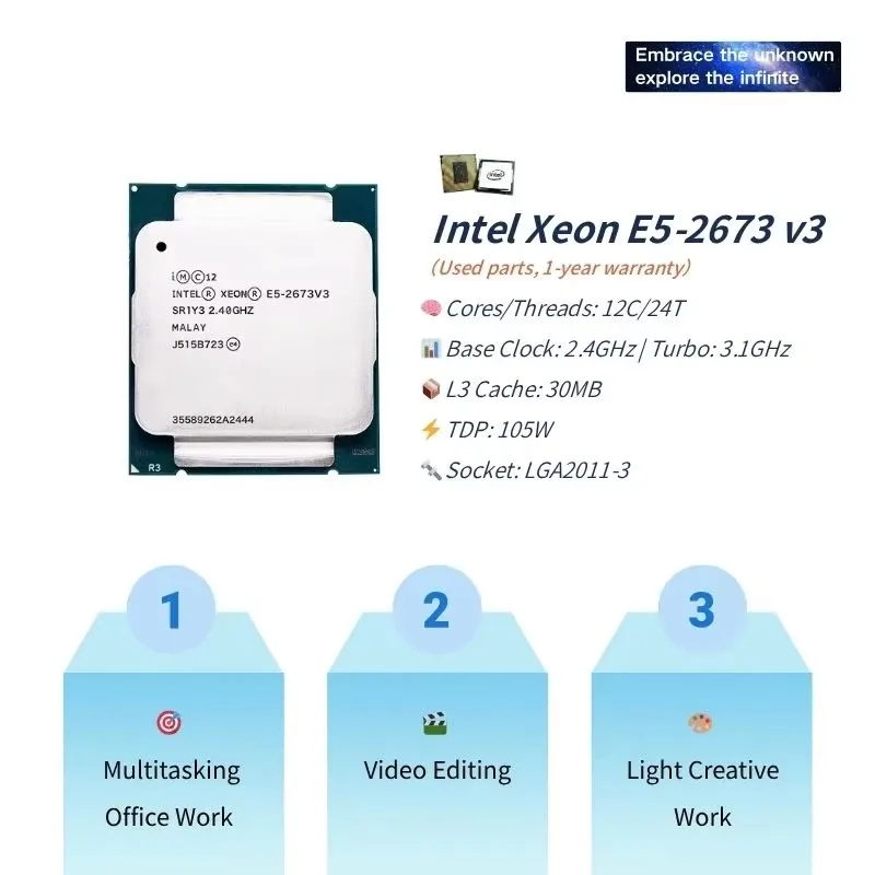 PANDL NEW X99-P3 Micro-ATX Desktop Mainboard Kit with Intel Xeon E5 2676 V3 CPU 4x DDR3 X99 Motherboard Combo Xeon X99 Kit - Image 2