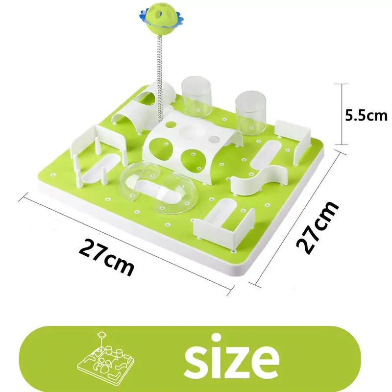 Dropshipping Interactive Cat Puzzle Feeder Slow Feeding IQ Training Mental Stimulation Treat Dispenser Eco-friendly Non-slip Pack of 2 - Image 2