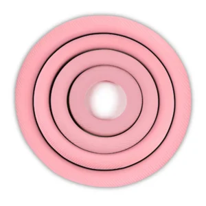 Striped Silicone Yoga Mat with Portable Fitness Ring 5/8/10/15 Pounds Spray Feel Oil for Yoga Pilates Accessories Pack of 2