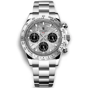 Customized Logo NH35 Automatic Mechanical Movement Stopwatch Function Luxurious Swiss Quality Watches for Men Wholesale