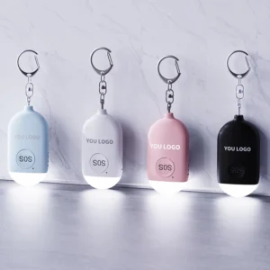 Emergency 130db Self Defense Alarm Keychain Safety Alarm Defence Key Chain Led Security Personal Alarm Keychain for Women