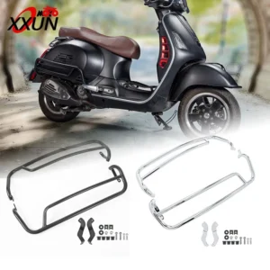 XXUN Motorcycle Highway Crash Bar Engine Guard for Vespa GTS GTV 300 GTS300 GTV300 2007- Bumper Frame Protection Accessories