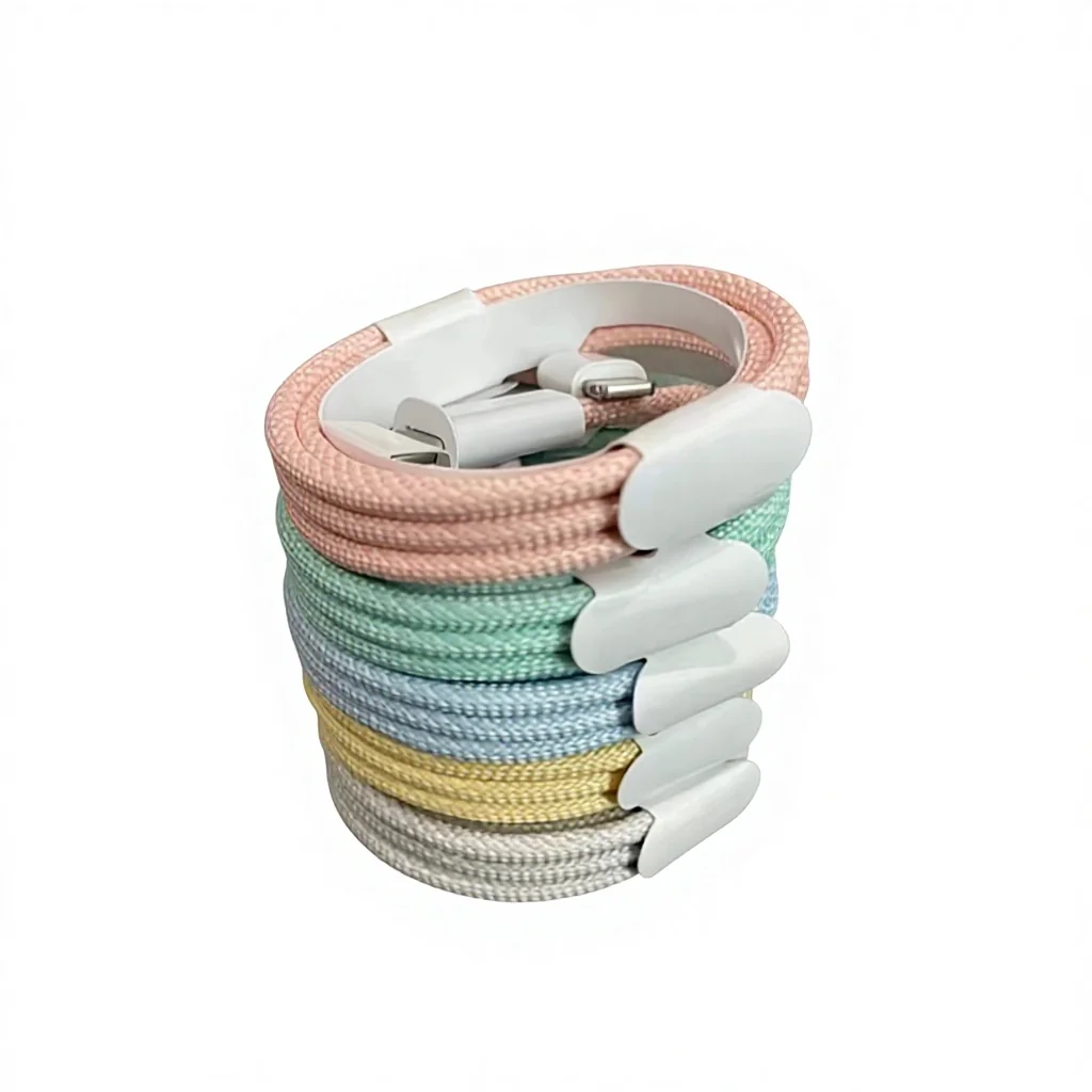 PD20W C to L Fast Charging Cable for IP 14/13/Pro Max/iPad 1m Nylon Braid Data Cord Pack of 10 - Image 4