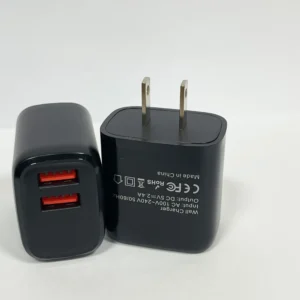 High Quality Very Cheap Price US Plug 5V 2.4A Fast Charging Cell Phone Charger with USB to 8 Pin Cable Special for Mexico Market Pack of 50