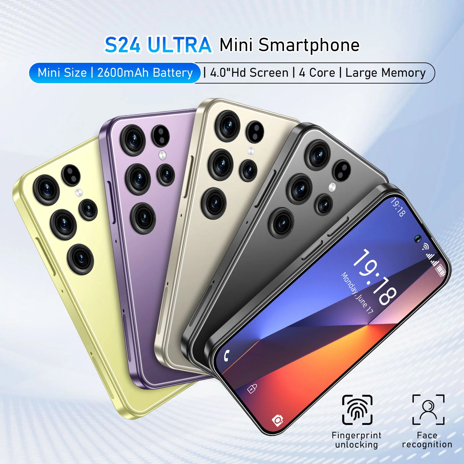 Dropshipping New Unlocked S24 Android Mini Phone LTE 4G+64G HD LED Dual Core 90Hz 4000mAh Battery Cheap Cellphone Global - Image 4