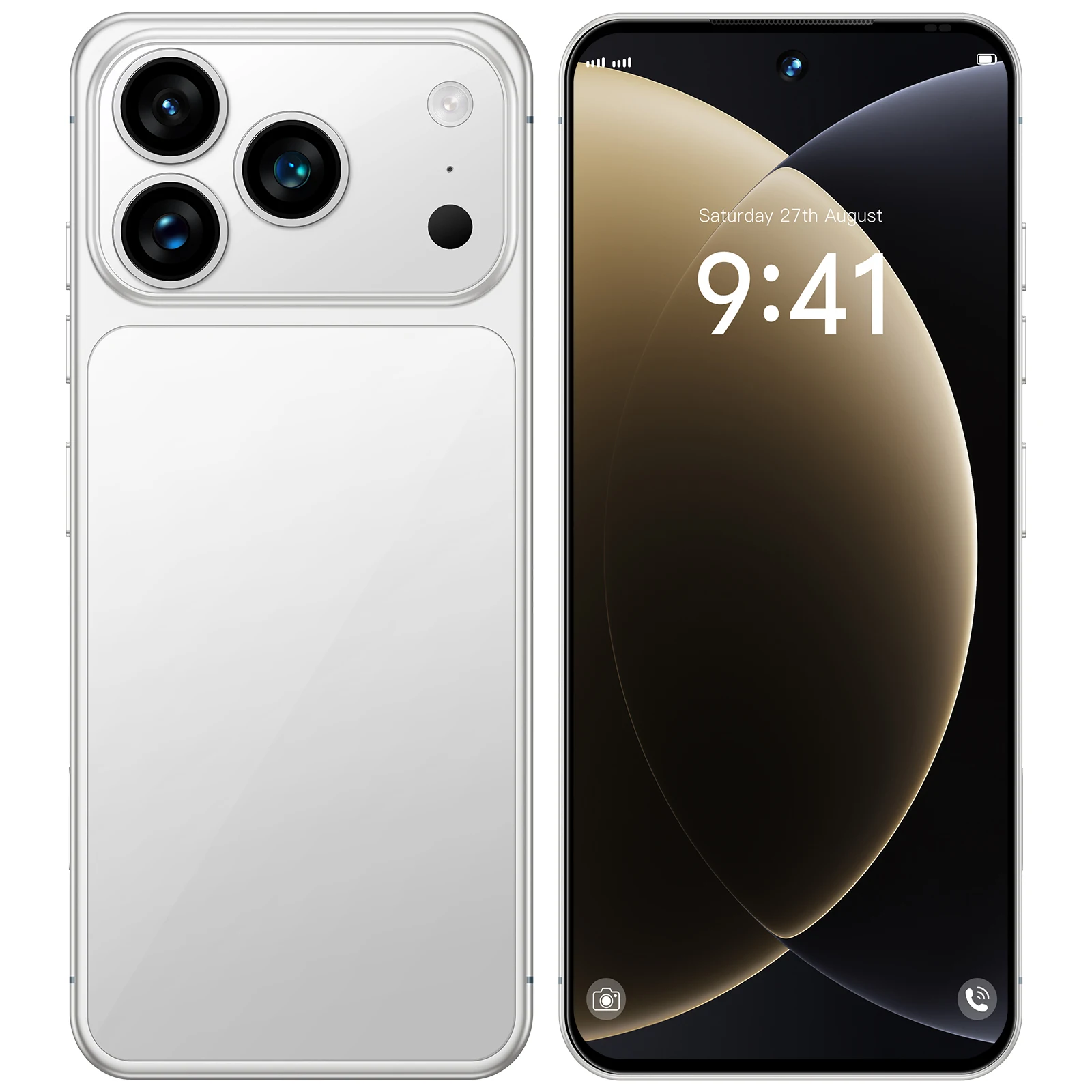 I17Pro Smartphone 7.3 Inch HD Display Android French Dual Card Substantial Battery LTE Connectivity Used - Image 3