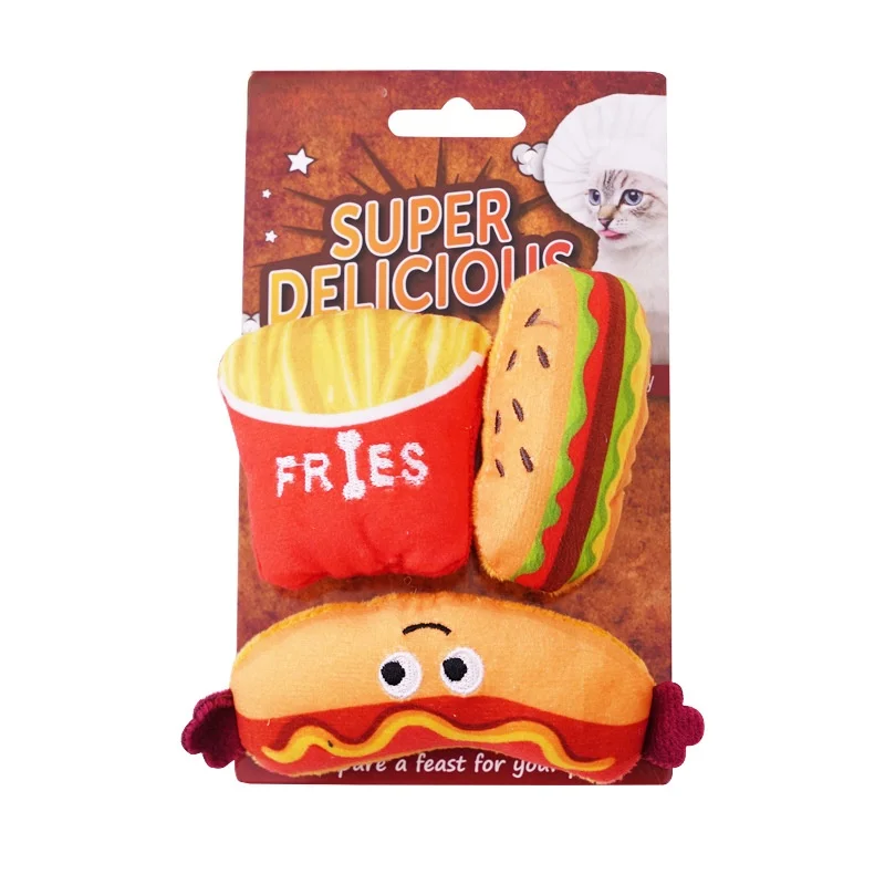 Catnip Luxury Plush Toys Cotton Chew-Proof Cat Toys for Teething and Play Cartoon Animal Dolls for Wholesale Pack of 5 - Image 4