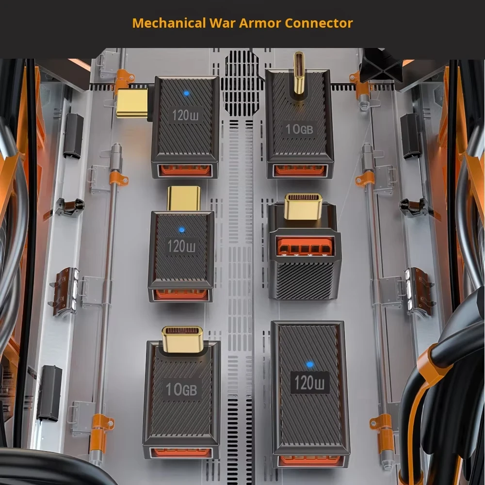 JILIAN USB Type-C Converter 120W Fast Charging 10Gbps High-Speed Transmission OTG Function Aluminum Alloy Laptop Mobile Phone Pack of 100 - Image 3