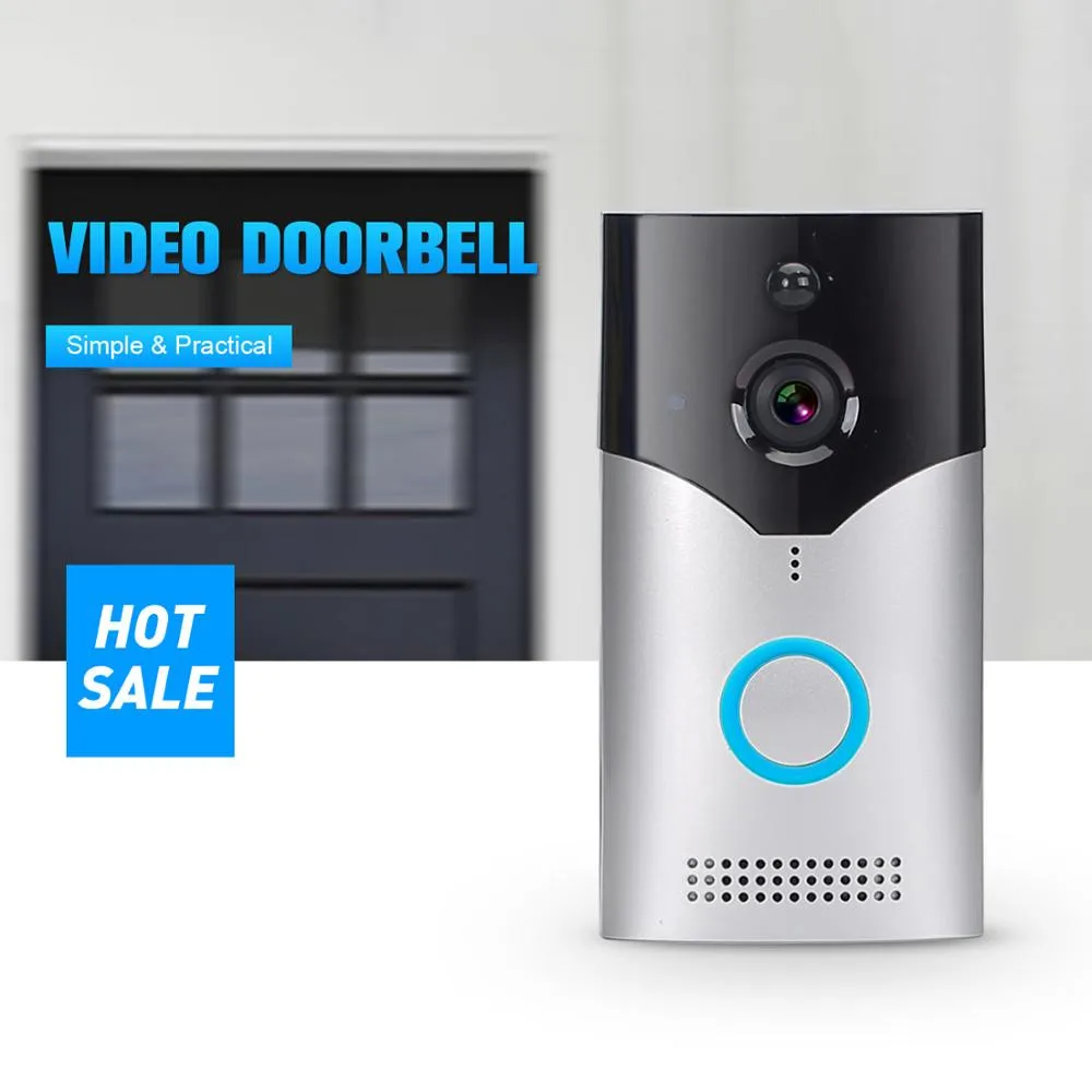 Home Video Smart WiFi Doorbell with Camera Intercom Wireless Ring Door Phone Tuya Wireless Doorbell Pack of 2 - Image 2