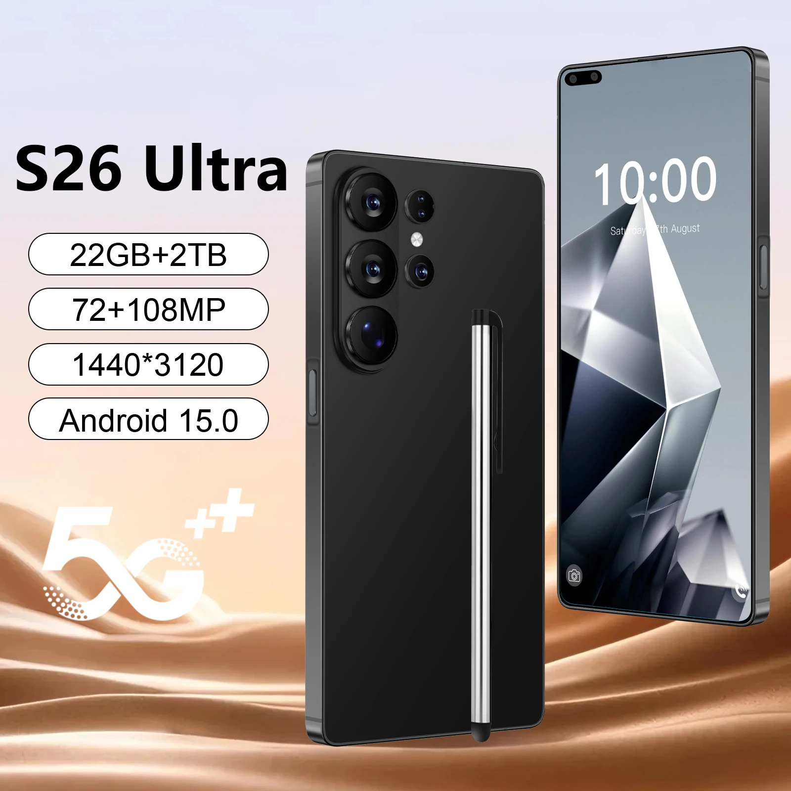 New Model S26 with HD Clear Screen Display Android Operation System 16+1TB Global 5G French Cell Phones New Trends in - Image 3