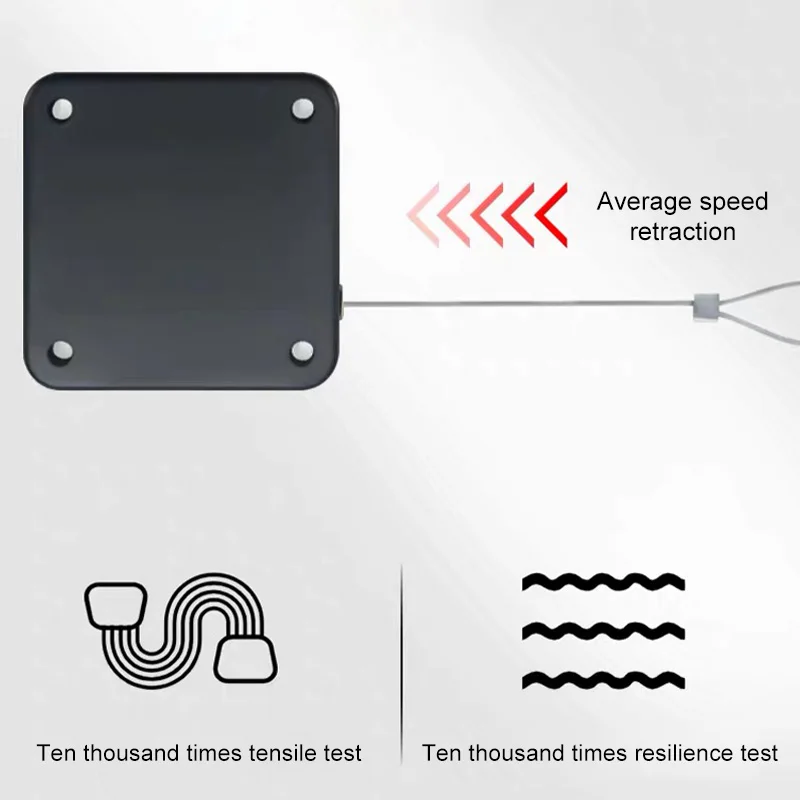 No Punch Rope Door Closers Concealed Door Closer Punch Free Automatic Sensor Auto Door Closer - Image 4