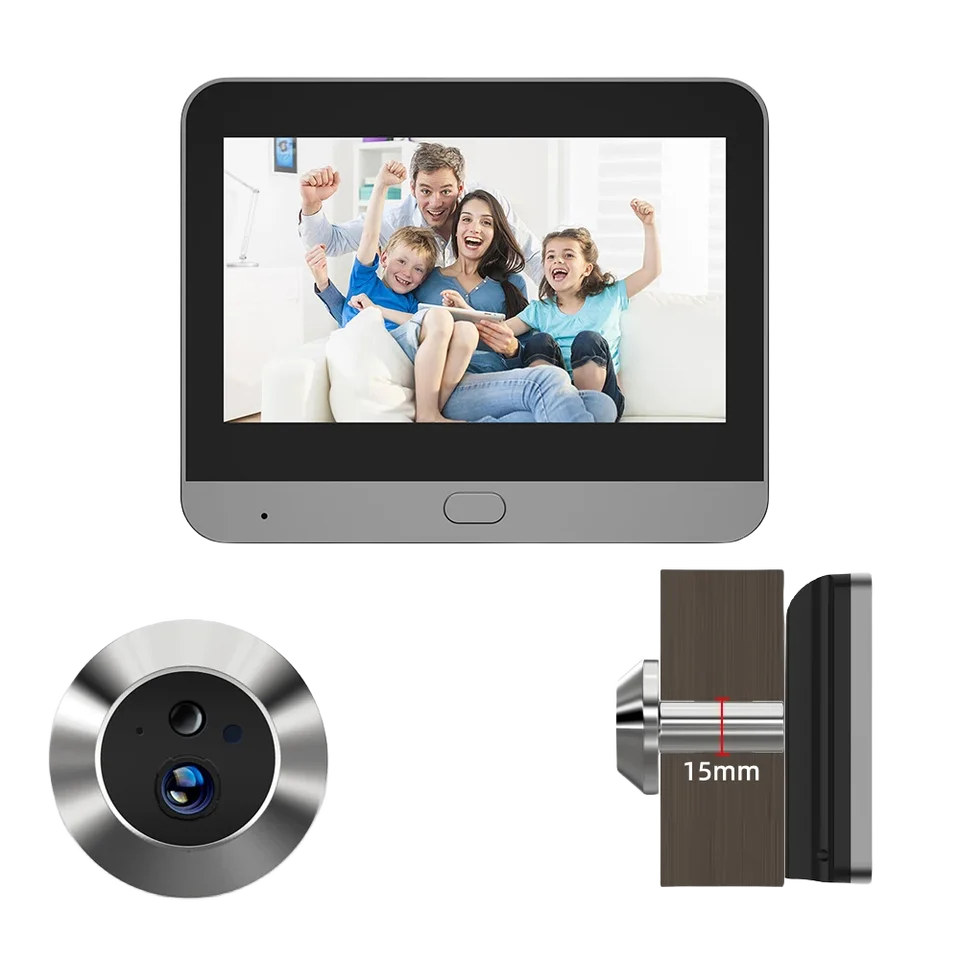 2025 Tuya New Mini Peephole WiFi Doorbell 1080P Wide View Angle Night Vision PIR Human Motion Detection Hidden Digital Camera - Image 3