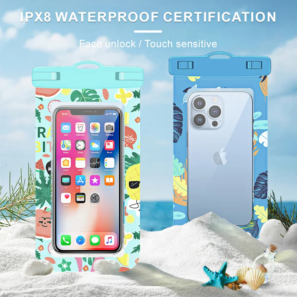 IPX8 Waterproof Smartphone Bag PVC TPU ABS Mobile Phone Pouch Water Proof Phone Cases Pack of 18 - Image 2