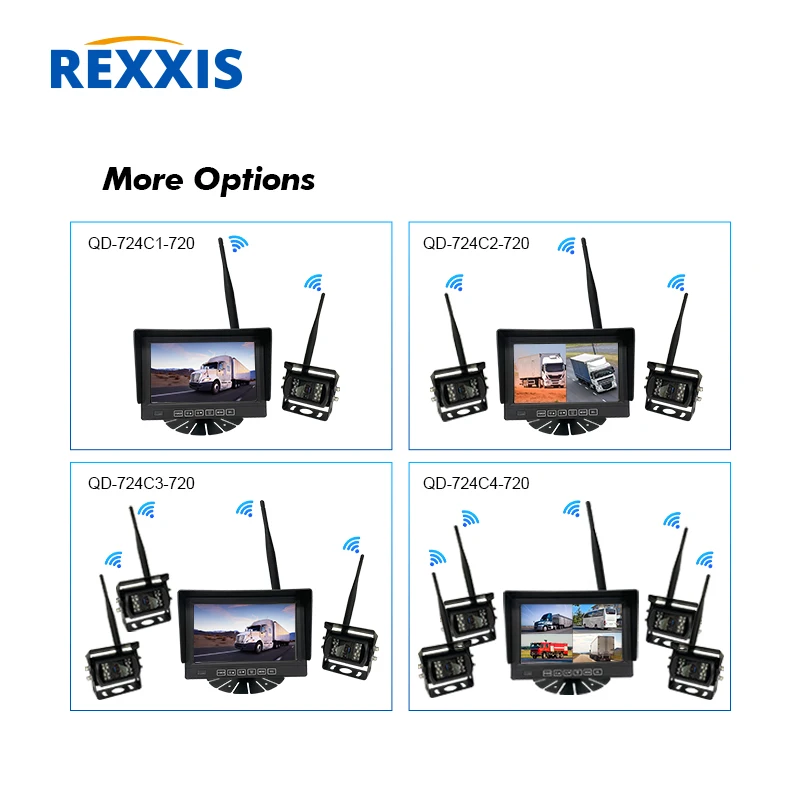 portable monitor wireless carplay screen wireless camera with lcd monitor 7" wireless tft lcd car monitor - Image 2