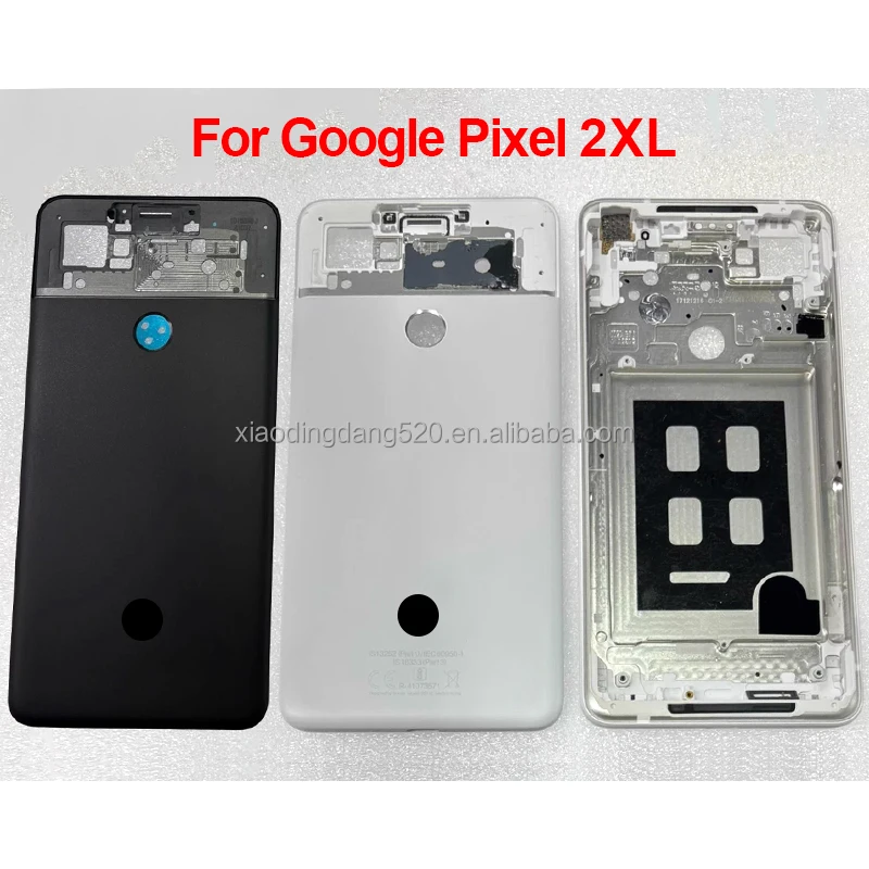 Pixel 2 Mobile Phone Top Back Cover Glass Rear Door With Camera Lens Replacement Housing Pixel 2XL Battery Back Cover for Google Pack of 2 - Image 3