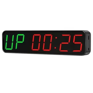 New Design 1.5 Inch 6 Digits Mini Workout Battery Gym Timer Magnetic Digital Stopwatch Timer Clock Pack of 10