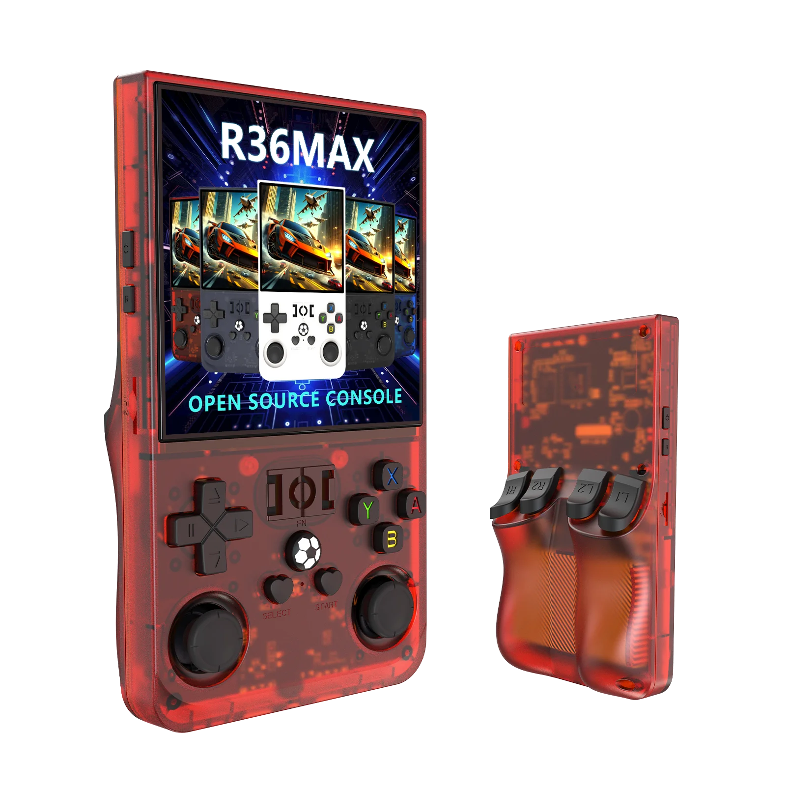 R36 Max Handheld Game Console 4 Inch Screen 64G Retro Classic Portable Handheld Video Game Console for Game R36S Console