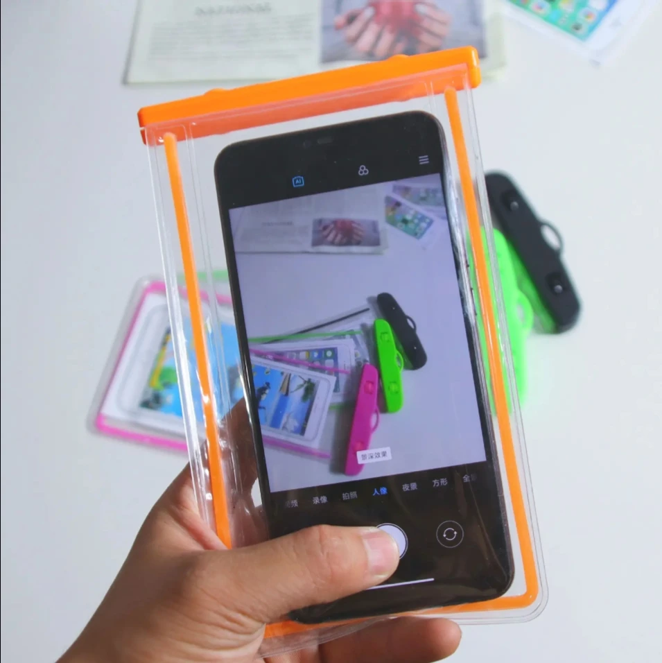 Waterproof Mobile Case Ideal for Swimming Boating Universal Waterproof Mobile Phone Pouch Bag for Outdoor Activities Pack of 50 - Image 4