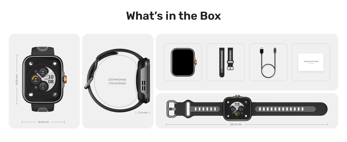 GPS Smartwatch AMOLED Screen Silica Gel Answer Call Square Shape Positioning Android Compatible Fitness Tracker IP68 - Image 3