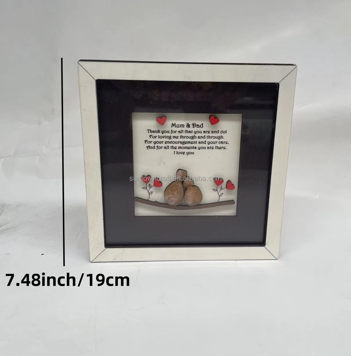 Bespoke Modern Wood Picture Frame Handmade Wall Decor for Mum Dad Unique Artwork Gift for Novelty Creative Home Decoration Pack of 6 - Image 3